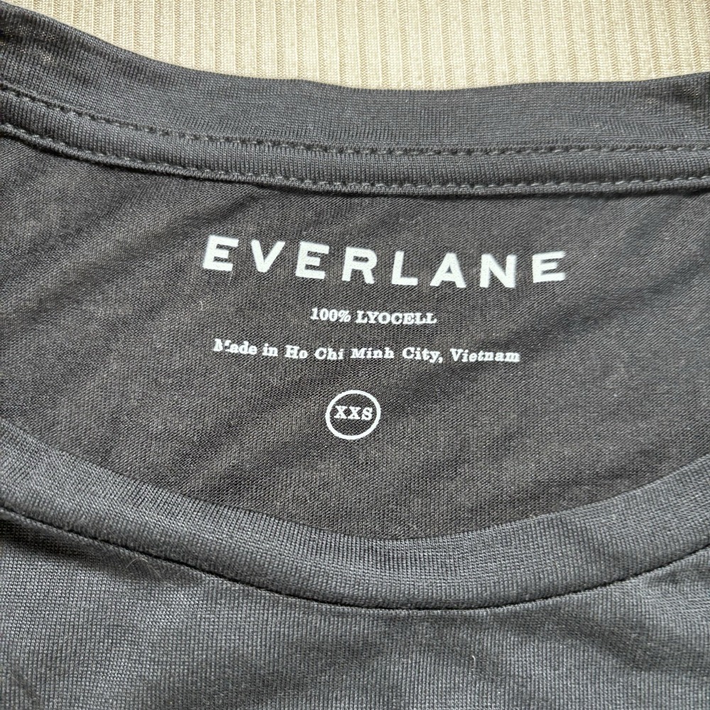 Everlane Boyfriend Tank Top Women's Black Size XXS Soft, Yoga, Exercise - Picture 3 of 9